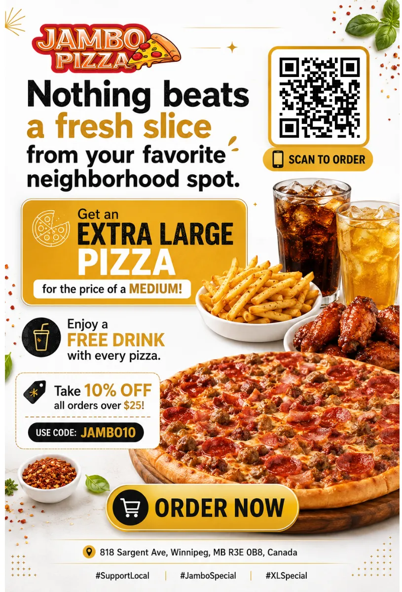 Special Offer at Atomic Pizza & Donair Stony Plain